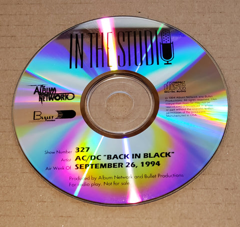 AC/DC - In The Studio - Back In Black - Radio Show #327 - September 26, 1994 - CD