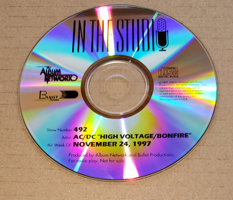 AC/DC - In The Studio - High Voltage/Bonfire - Radio Show #492 - November 24, 1997 - CD