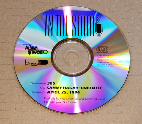 Sammy Hagar - In The Studio - Radio Show #305 - Unboxed - April 25, 1994 - CD