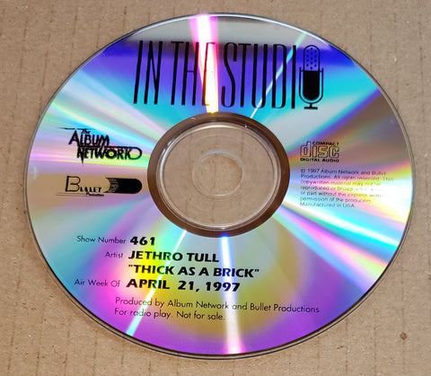 Jethro Tull - In The Studio - Thick As A Brick - Radio Show #461 - April 21, 1997 - CD
