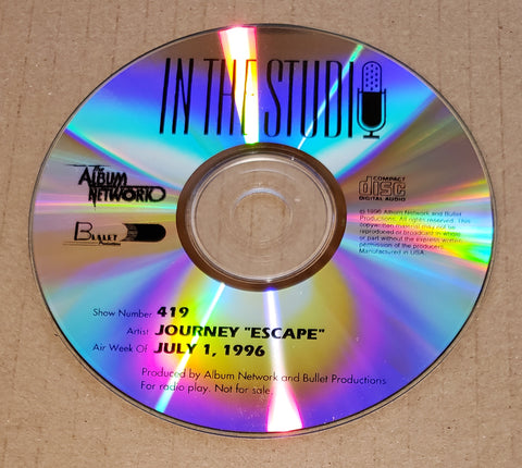 Journey - In The Studio - Escape - Radio Show #419 - July 1, 1996 - CD