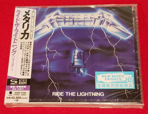 Metallica - Ride The Lightning - Japan Jewel Case SHM CD - UICR1138