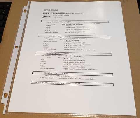 Rush - In The Studio - Moving Pictures 25th Anniversary - Radio Show #918 - 01/23/2006 - CD