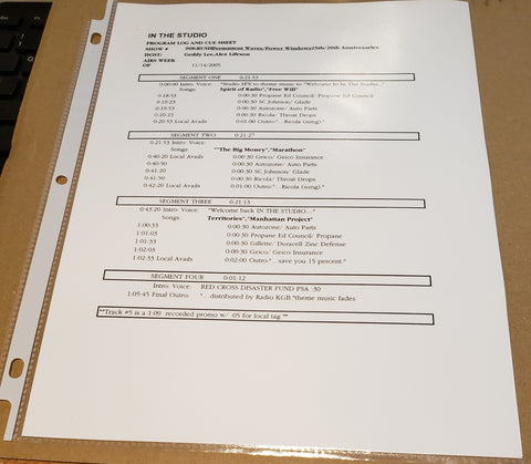 Rush - In The Studio - Permanent Waves/Power Windows 25th/20th Anniversaries - Radio Show #908 - 11/14/2005 - CD