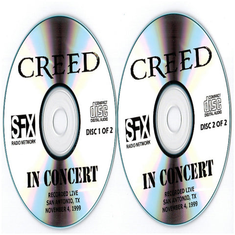 Creed - In Concert - Radio Show - 2 CD - JAMMIN Recordings