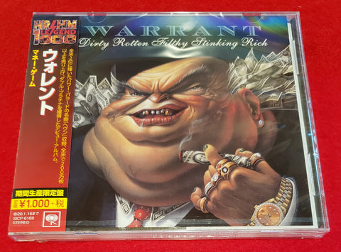 Warrant - Dirty Rotten Filthy Stinking Rich - SICP-6168 - Japan CD