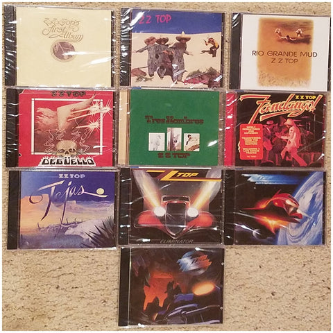 ZZ TOP - Factory Sealed 10 Jewel Case CD Set