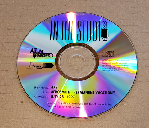 Aerosmith - In The Studio - Permanent Vacation - Radio Show #475 - July 28, 1997 - CD