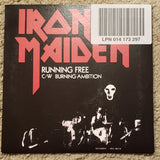 Iron Maiden - Running Free / Burning Ambition - 7 inch LP - UK Edition