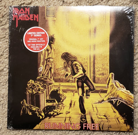 Iron Maiden - Running Free / Burning Ambition - 7 inch LP - US Edition