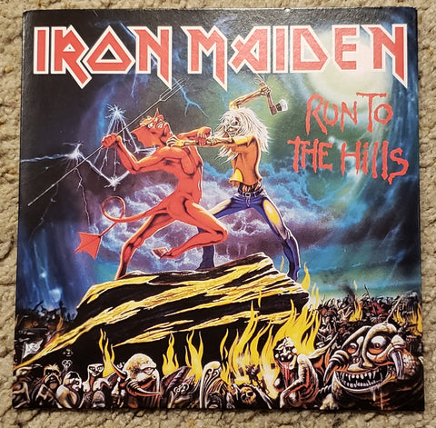 Iron Maiden - Run To The Hills / Total Eclipse - 7 inch LP - UK Edition