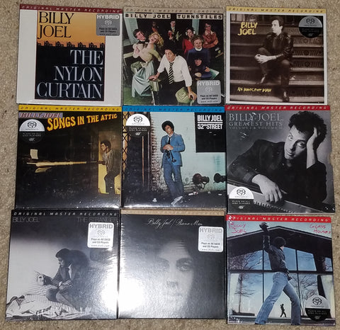 Billy Joel - 9 Mobile Fidelity Hybrid SACD Bundle