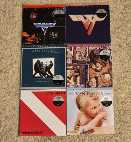 Van Halen - Mobile Fidelity Hybrid SACD - 6 CD Bundle