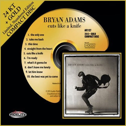 Bryan Adams - Cuts Like A Knife - Gold - CD - JAMMIN Recordings