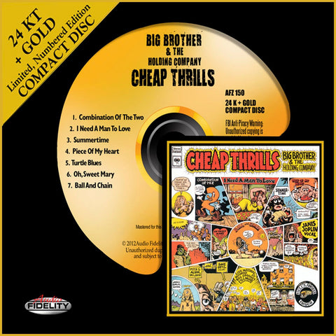 Big Brother & The Holding Company - Cheap Thrills - Gold - CD - JAMMIN Recordings