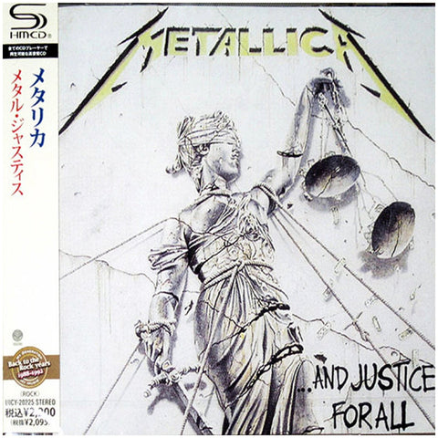 Metallica ...And Justice For All Japan Jewel Case SHM UICY-20225 - CD