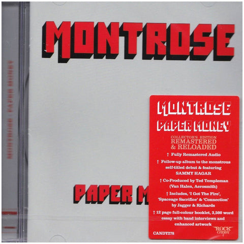 Montrose Paper Money Rock Candy Edition - CD