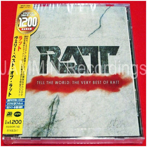 Ratt - Tell The World - The Very Best of Ratt - Japan - WPCR-15350 - CD