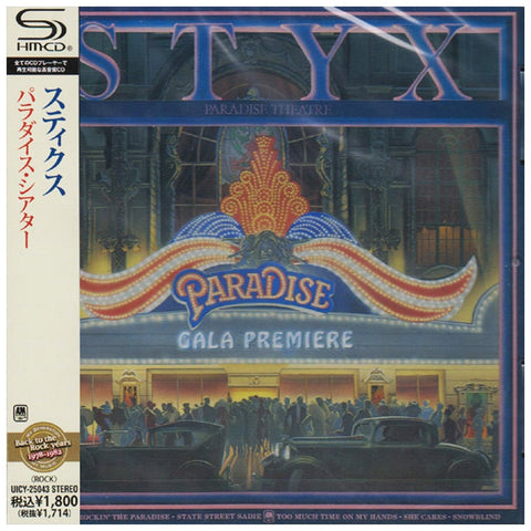 Styx Paradise Theater Japan Jewel Case SHM UICY-25043 - CD