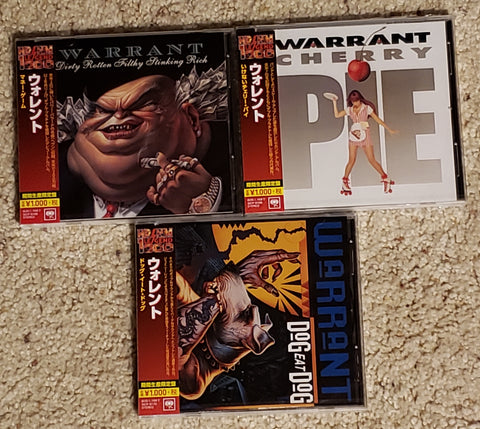 Warrant - 2019 Japan HR/HM Legend 1000 Edition - 3 CD Bundle