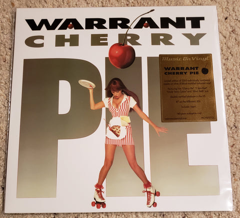 Warrant - Cherry Pie - Limited to 2000 - 180-Gram Silver & Black Marbled Colored Vinyl